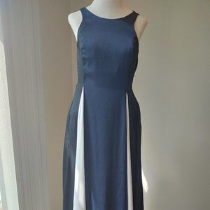 Banana Republic Block Panel Maxi Dress OOP Navy/Black/White